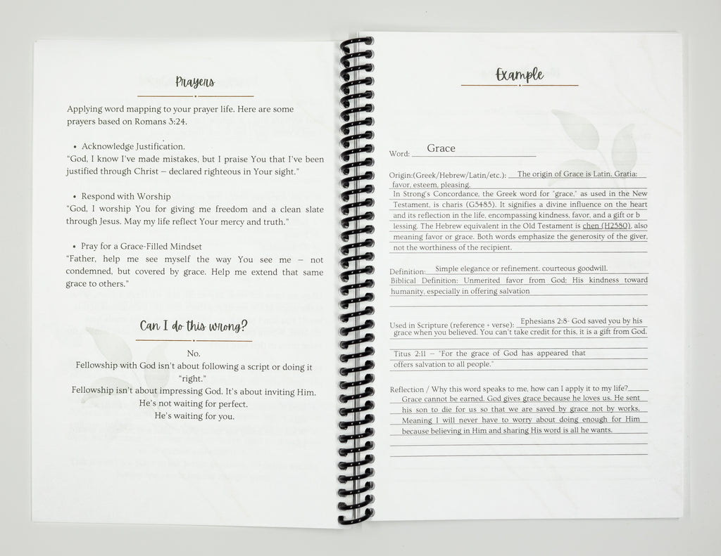 Christian Word Mapping Journal