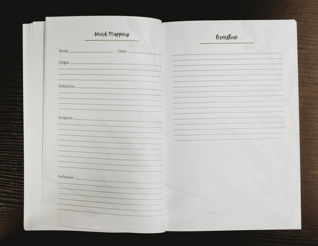 Christian Word Mapping Journal