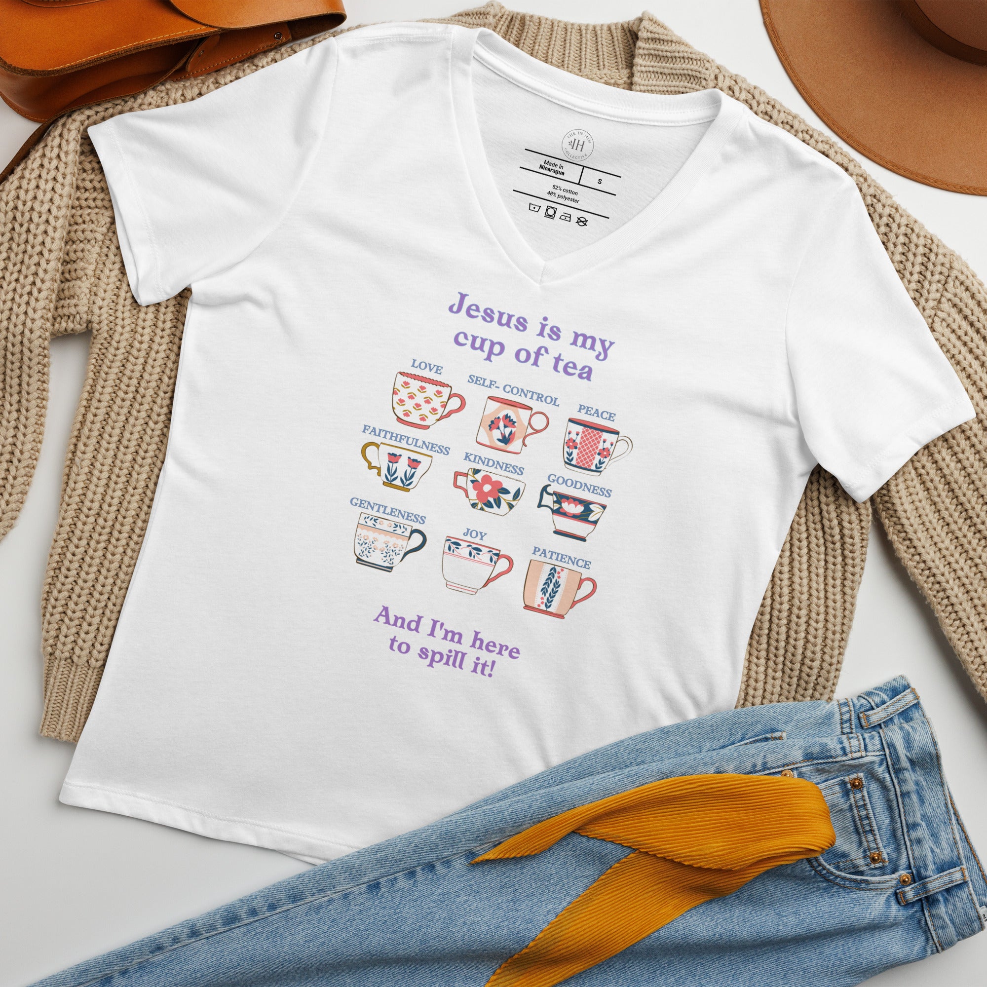 Jesus is my Cup of Tea Christian Women's T-Shirt